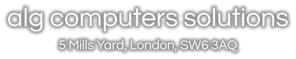 alg computers solutions 5 Mills Yard, London, SW6 3AQ